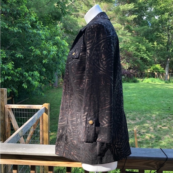 Color shift animal print jacket size M - Picture 4 of 11